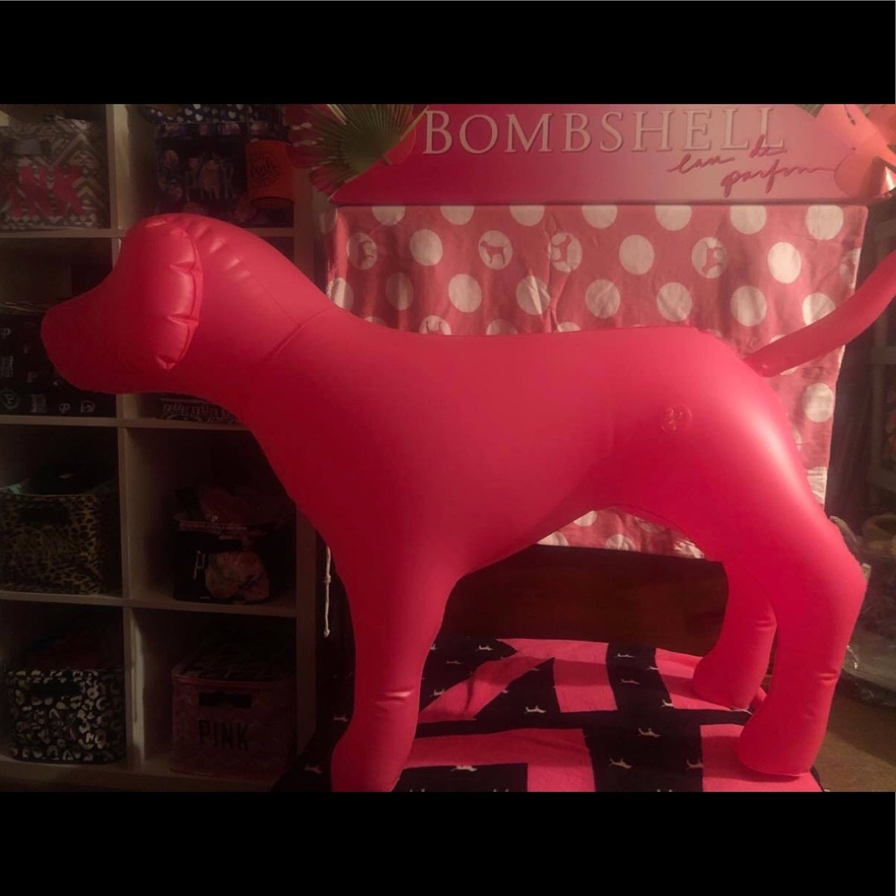 Up for sale or trade.  VS Pink Inflatable Pup